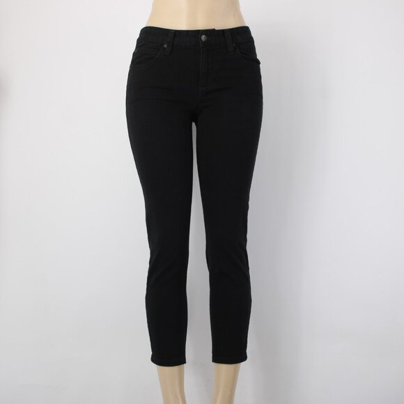 Joes Jeans The Audrey Sz 25 x 25 Black Denim Retro Ankle Pockets Cotton Jeans - Picture 2 of 16